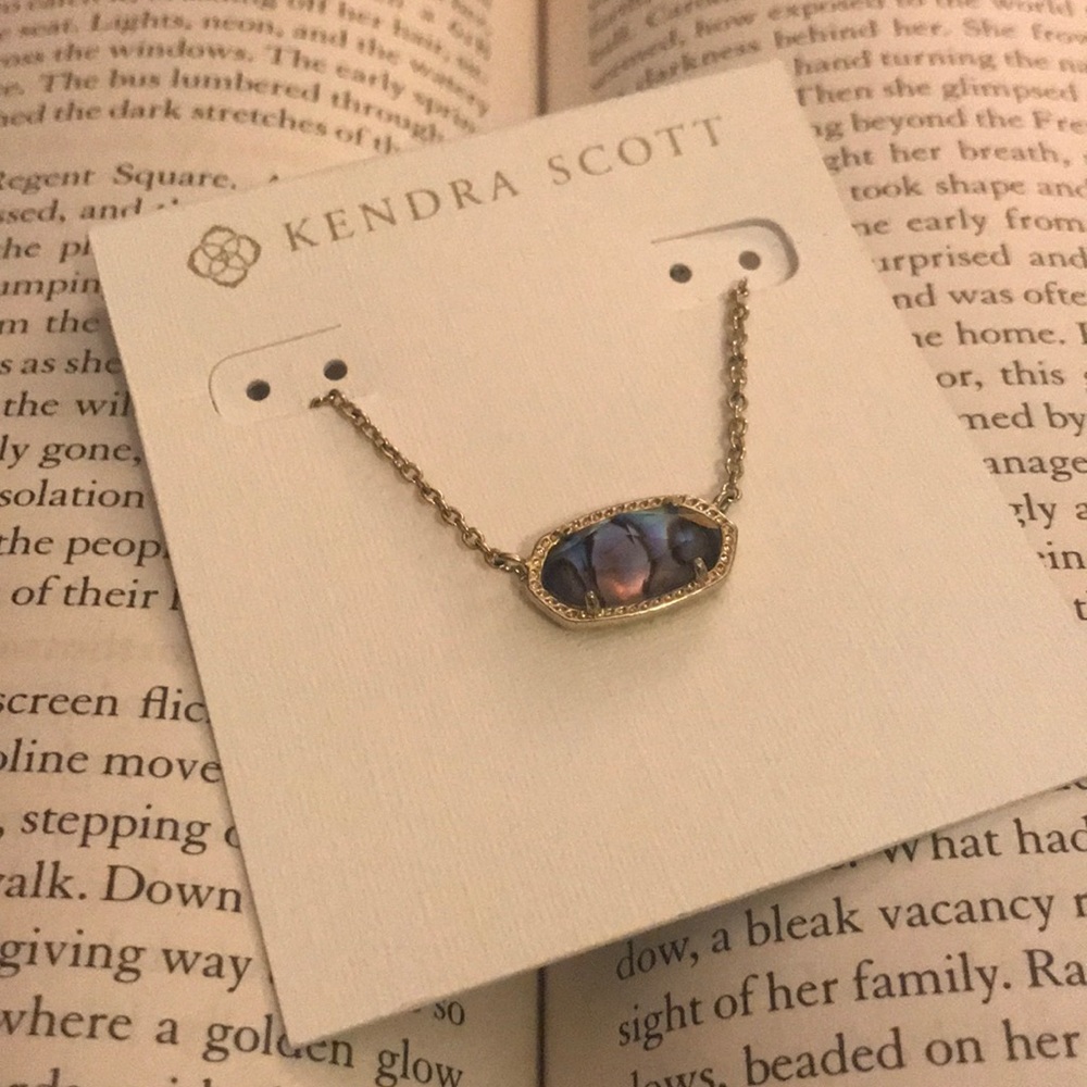 Kendra Scott Elisa Gold Pendant Necklace - Abalone